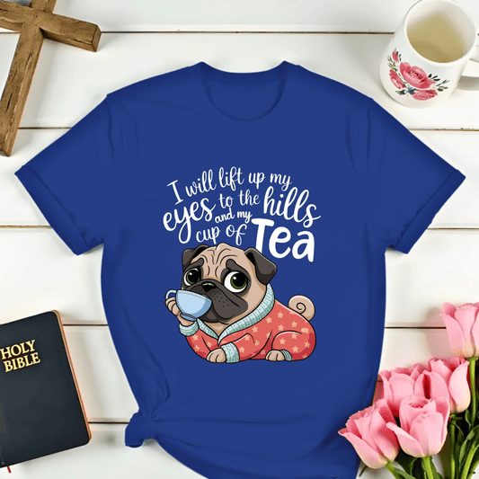 Cup Of Tea Pug T-Shirt