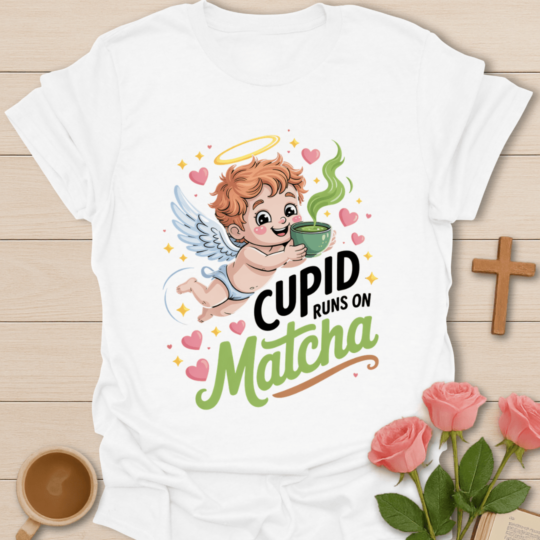 Cupid Runs On Matcha T-Shirt T-Shirt