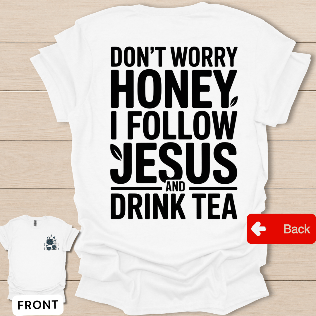 Jesus & Tea Calm Mind T-Shirt - Back T-Shirt
