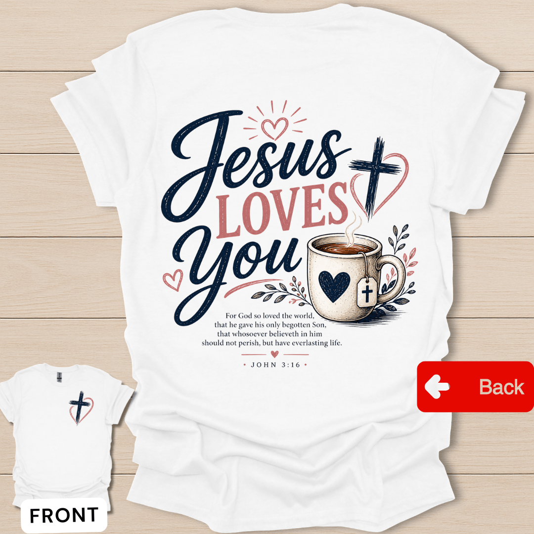 Faithful Heart Christian T-Shirt - Back T-Shirt