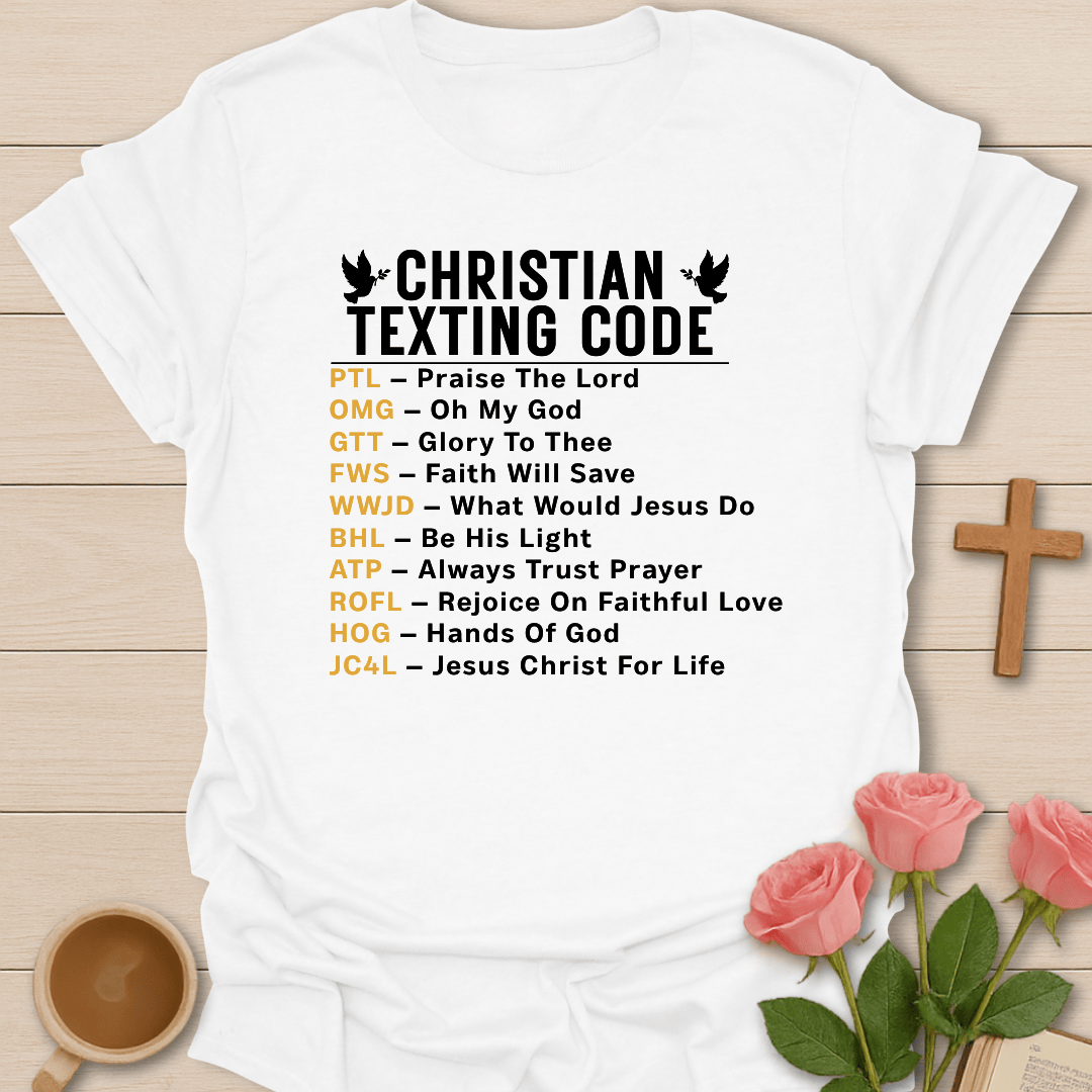 Christian Text Code T-Shirt T-Shirt