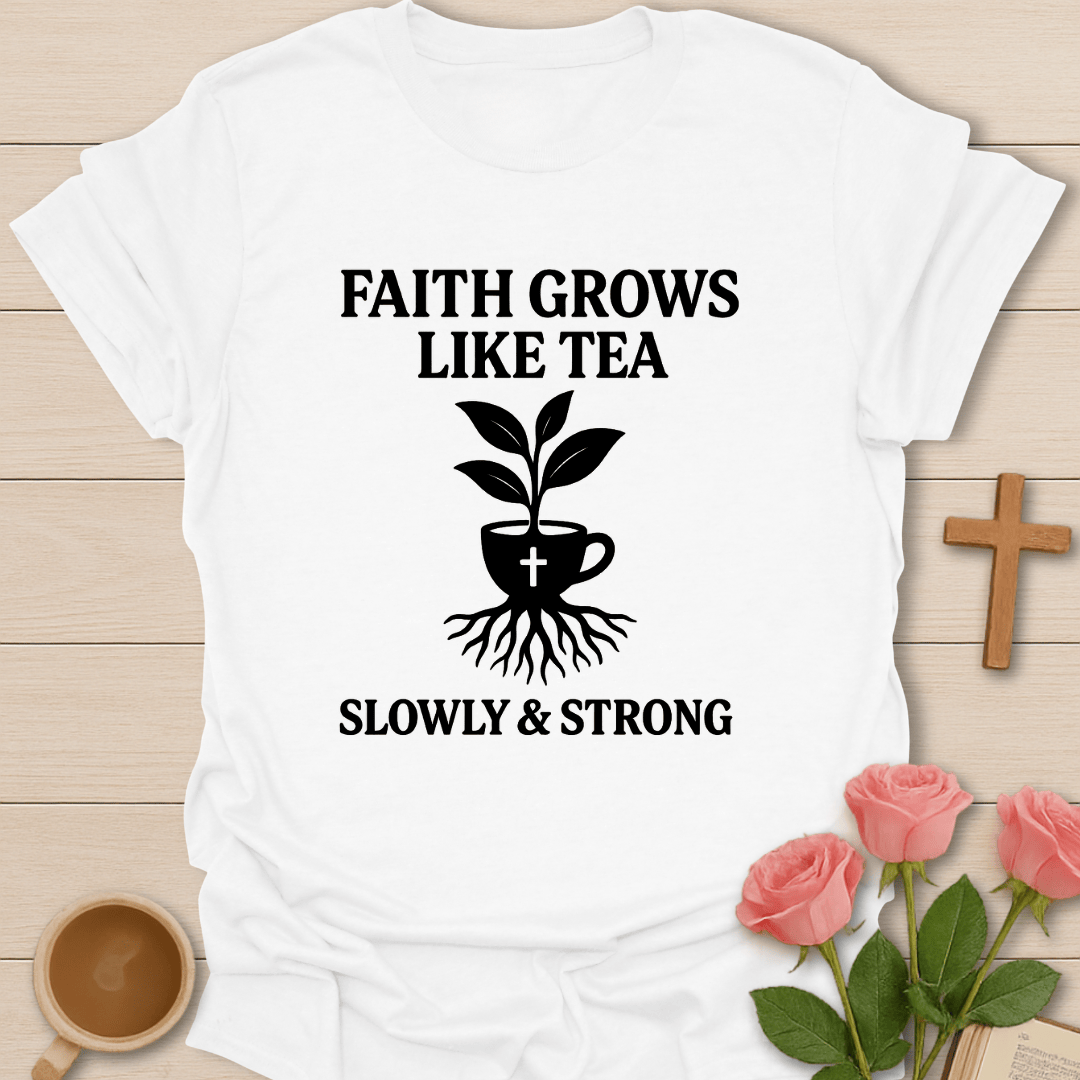 Faith Grows Like Tea T-Shirt T-Shirt