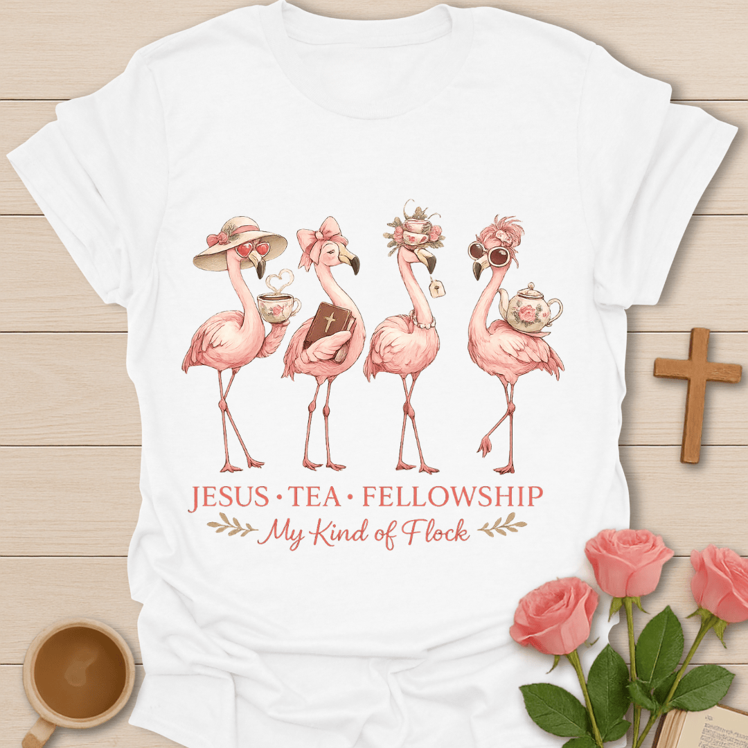 Jesus Tea Fellowship T-Shirt KozzyCo Christian and tea lover design