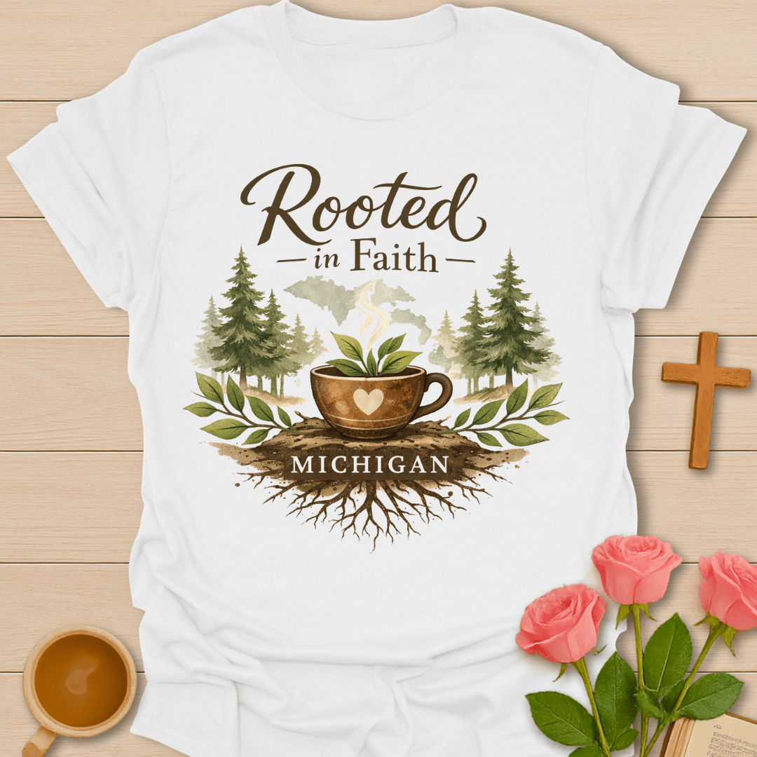 Rooted in Faith Michigan T-Shirt T-Shirt
