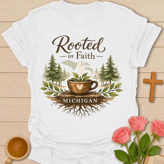 Rooted in Faith Michigan T-Shirt T-Shirt
