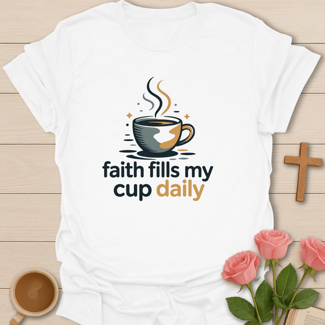 Faith Fills My Cup Daily T-Shirt