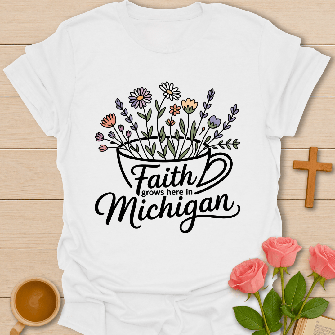 Michigan Faith Grows Here  T-Shirt T-Shirt