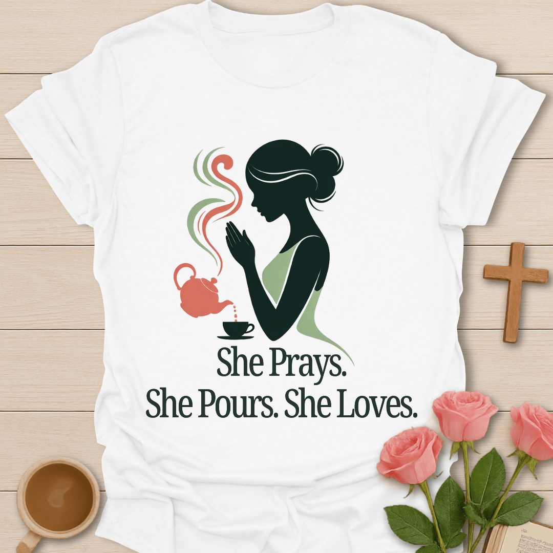 Praying Mama Tea T-Shirt T-Shirt