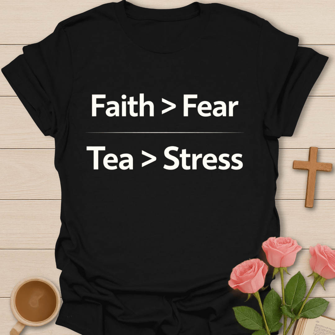Faith Over Fear Tea T-Shirt T-Shirt