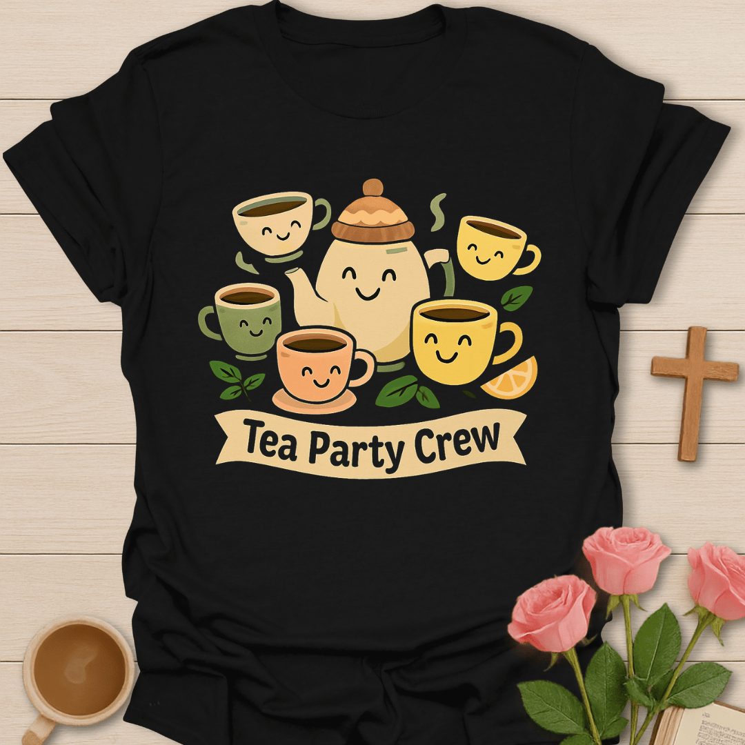 Tea Party Crew Cute Tea T-Shirt T-Shirt
