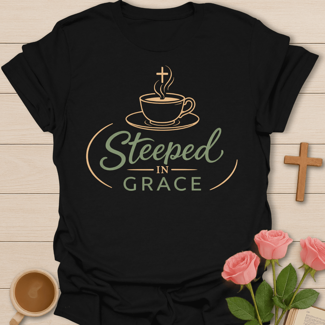 Steeped in Grace Christian Tea T-Shirt T-Shirt