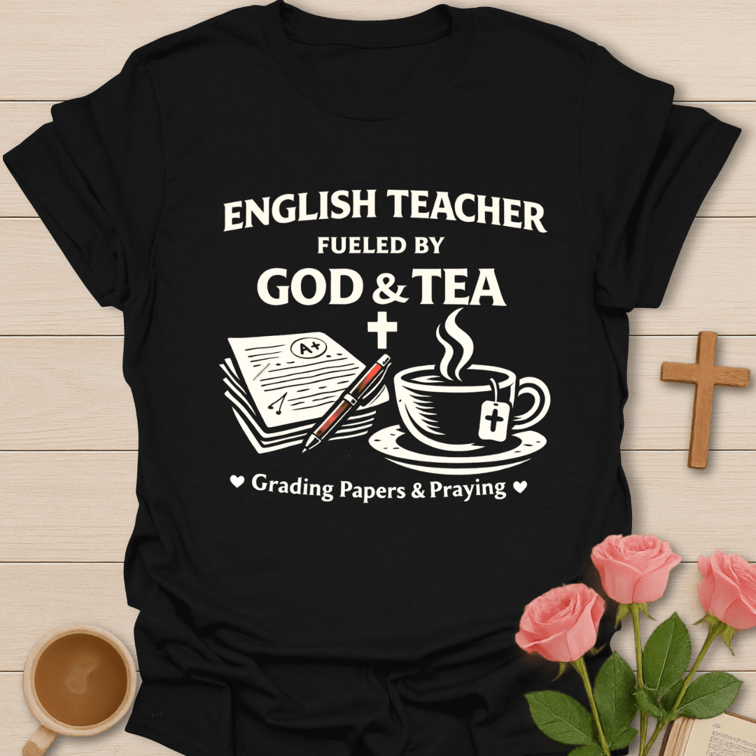 English Teacher Faith Tea T-Shirt T-Shirt