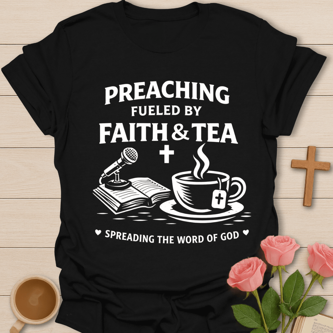 Preaching Faith Tea Christian T-Shirt T-Shirt