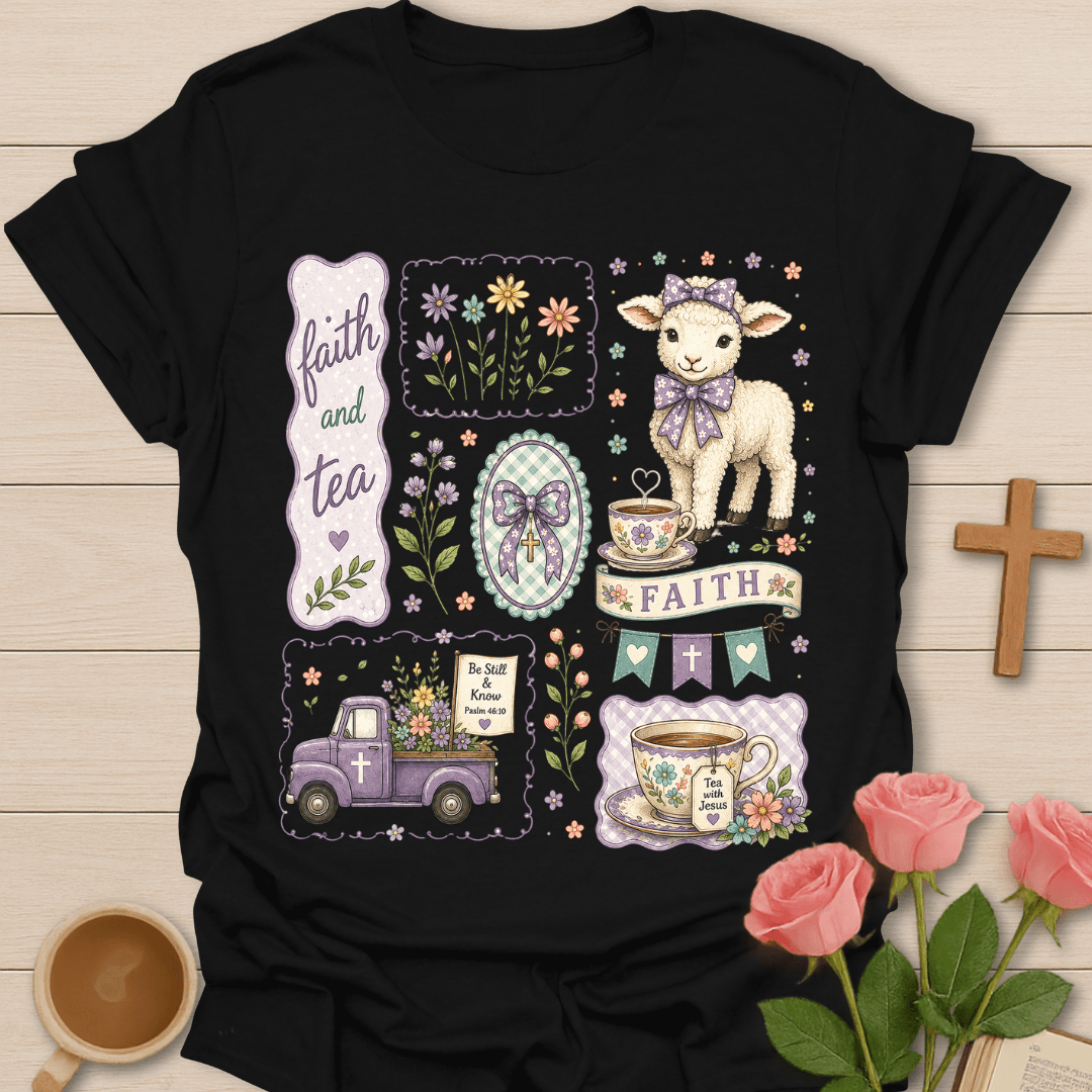 Faith and Tea Cottagecore Shirt T-Shirt