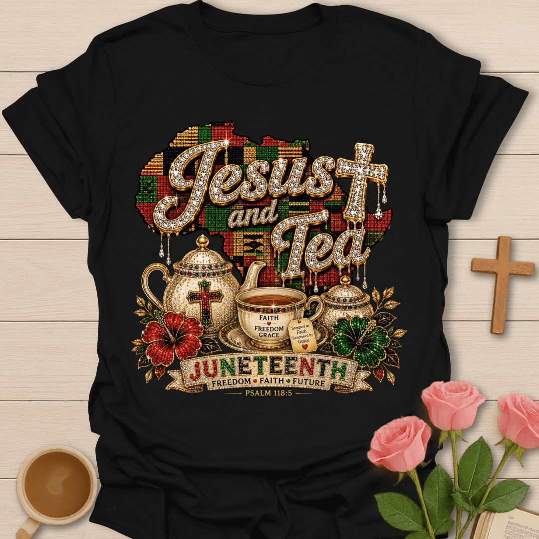Juneteenth Jesus Tea T-Shirt T-Shirt