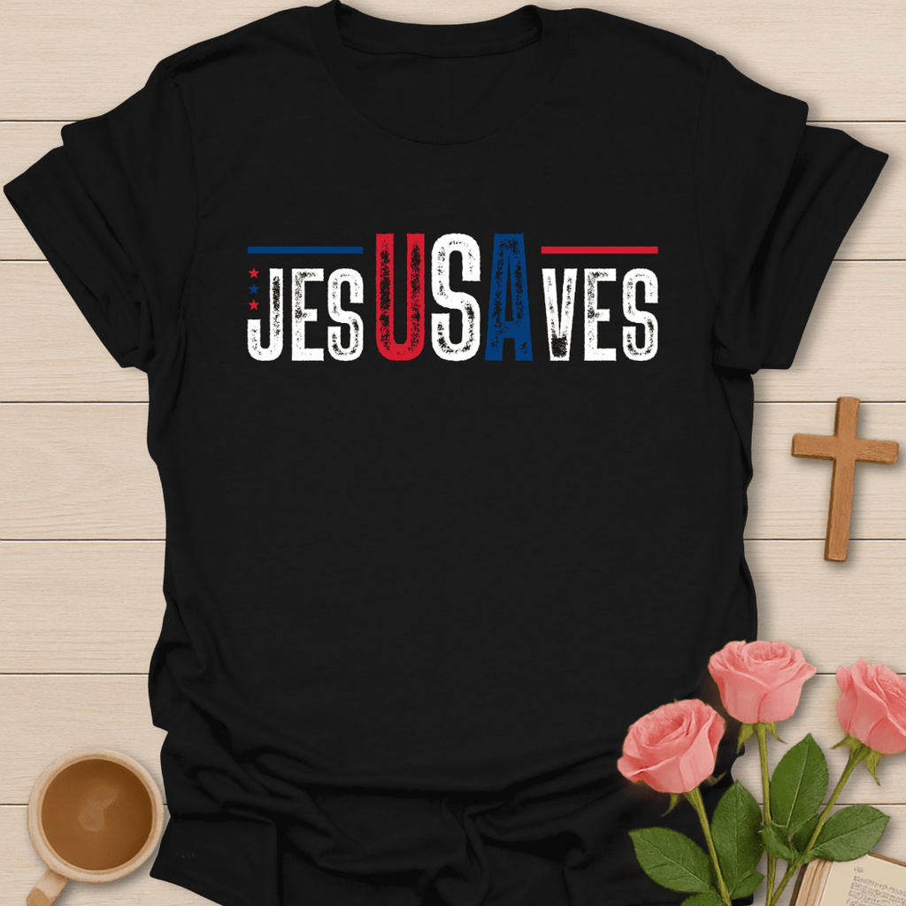 USA Jesus Saves T-Shirt T-Shirt
