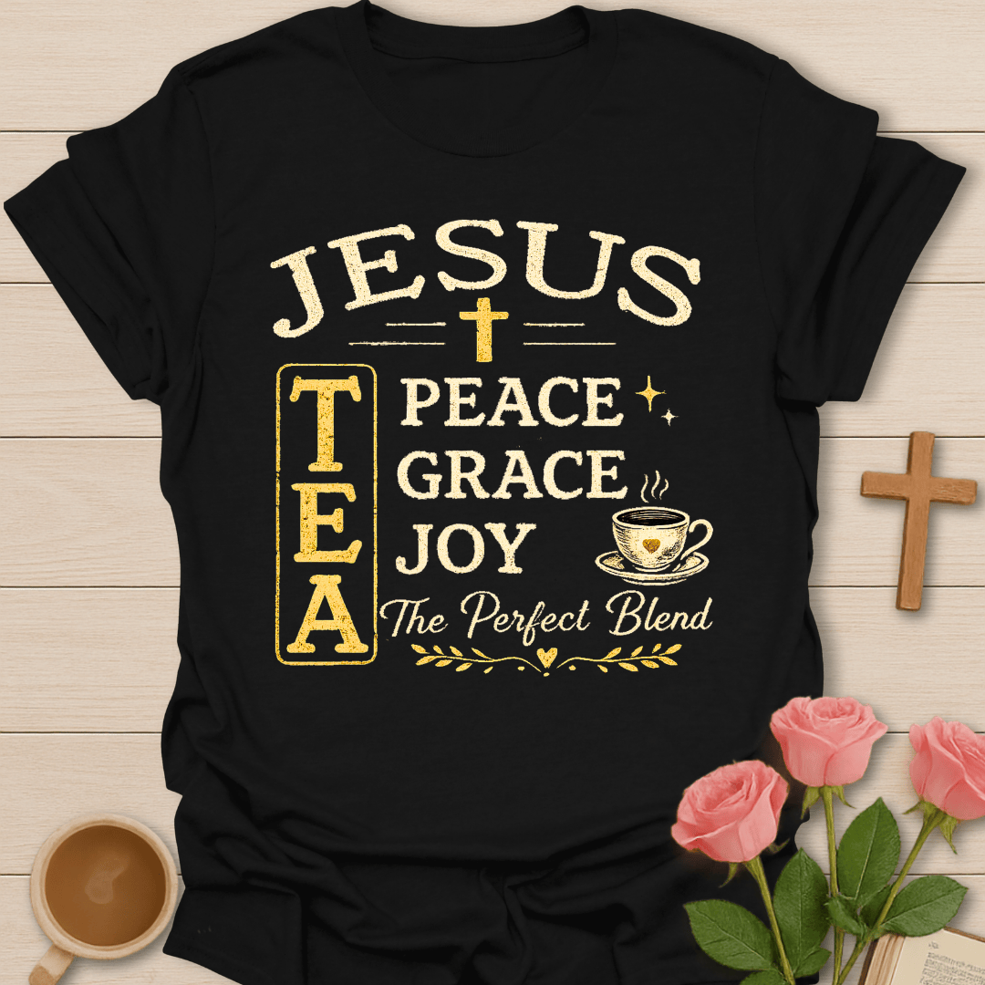 Jesus Tea Blend T-Shirt KozzyCo Christian and tea lover design