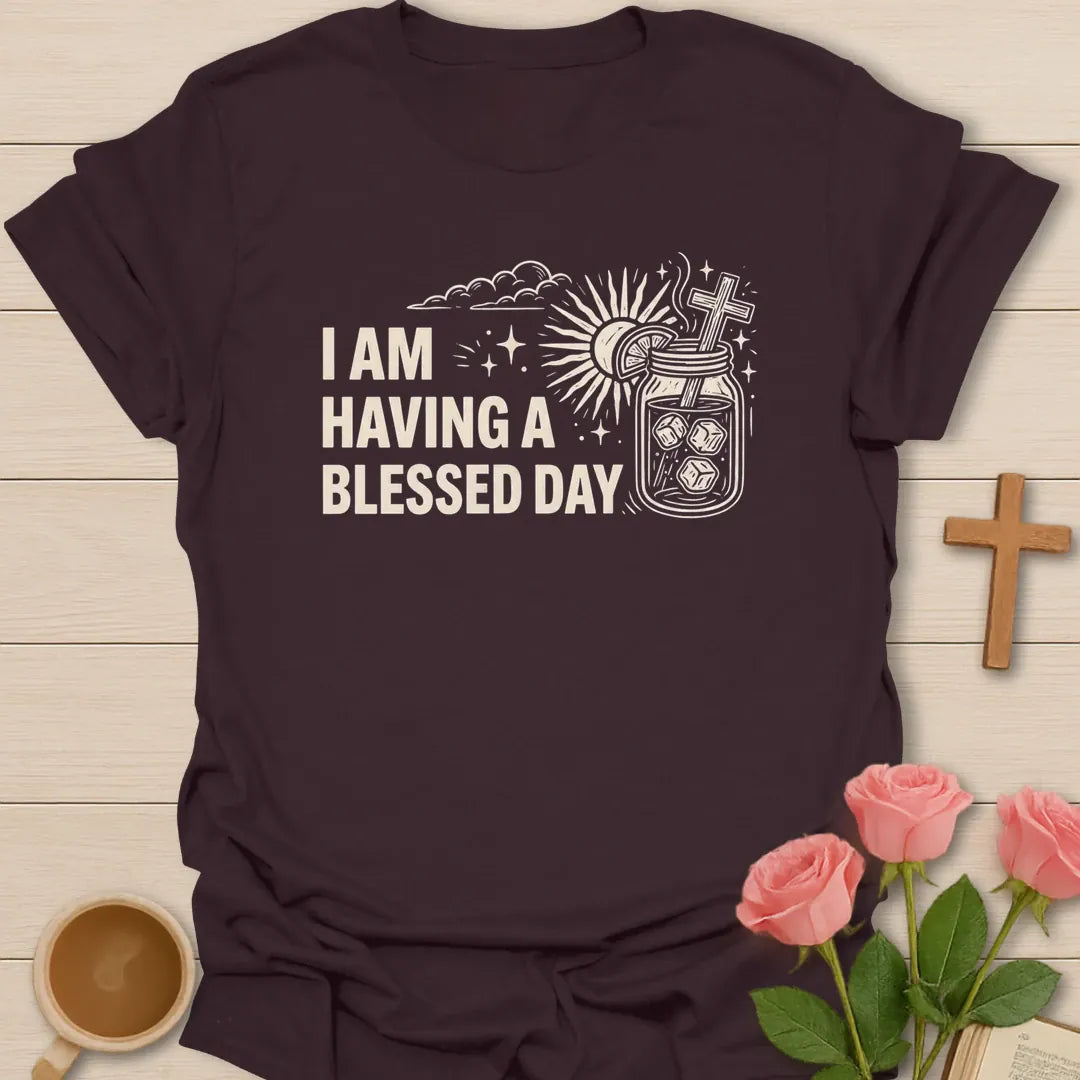 Blessed Day Faith Tea T-Shirt KozzyCo Christian and tea lover design