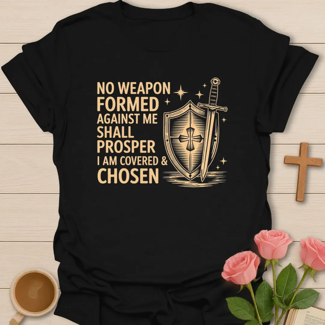Covered and Chosen Faith T-Shirt KozzyCo Christian and tea lover design