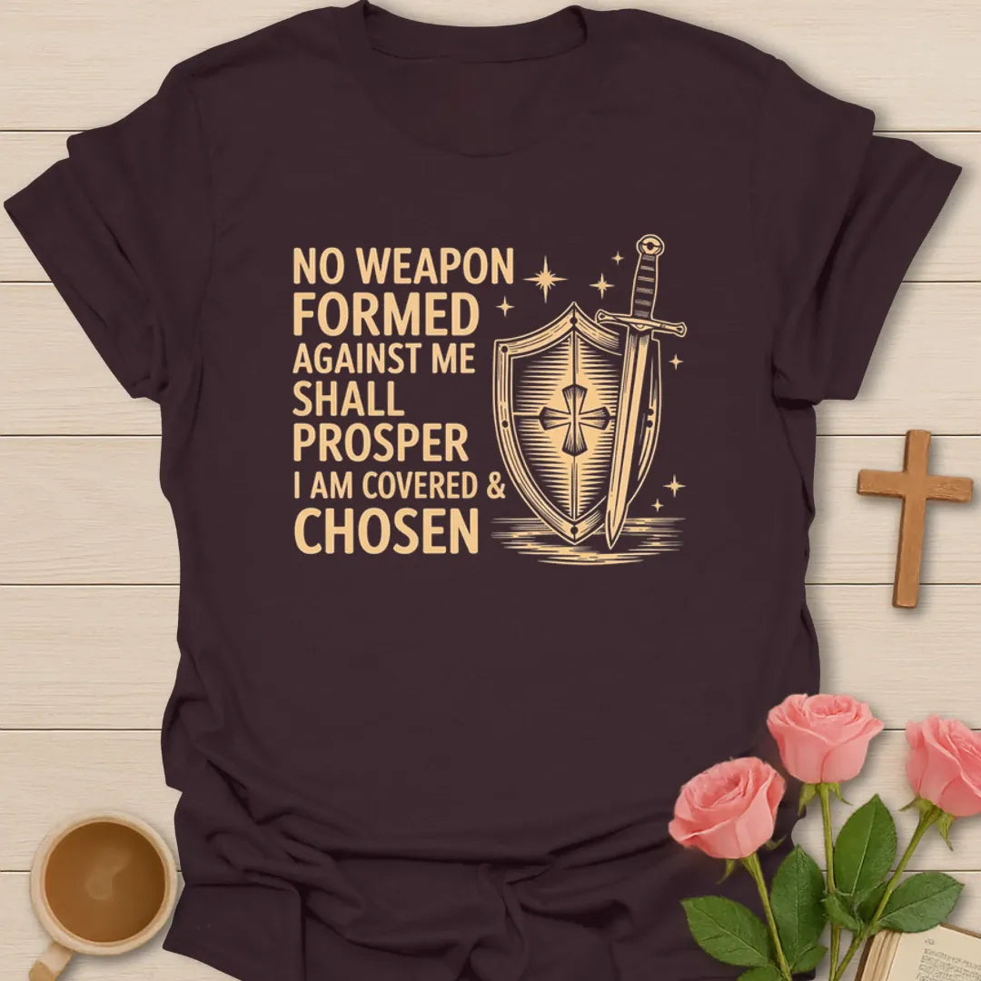 Covered and Chosen Faith T-Shirt KozzyCo Christian and tea lover design