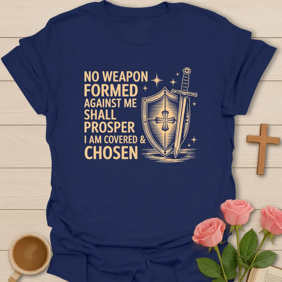 Covered and Chosen Faith T-Shirt KozzyCo Christian and tea lover design