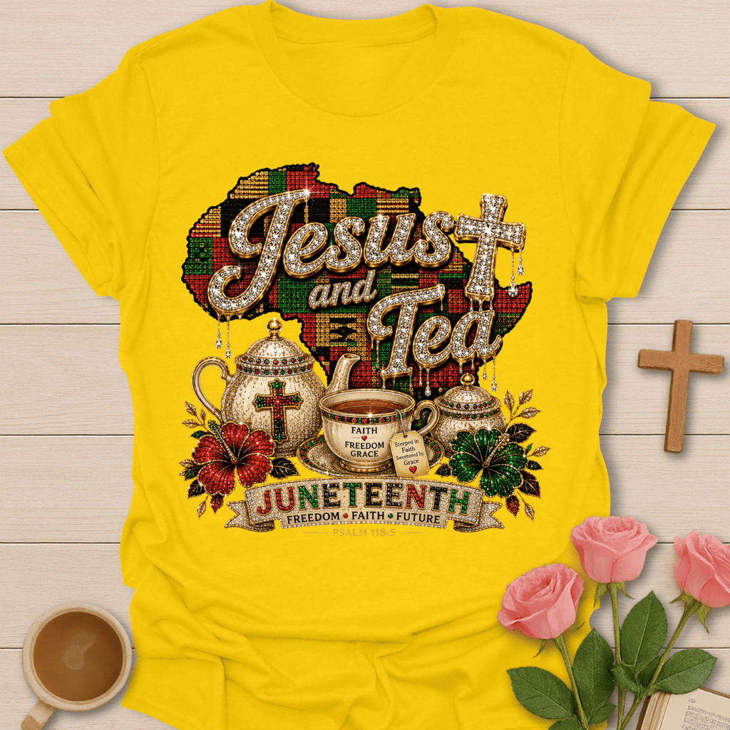 Juneteenth Jesus Tea T-Shirt T-Shirt