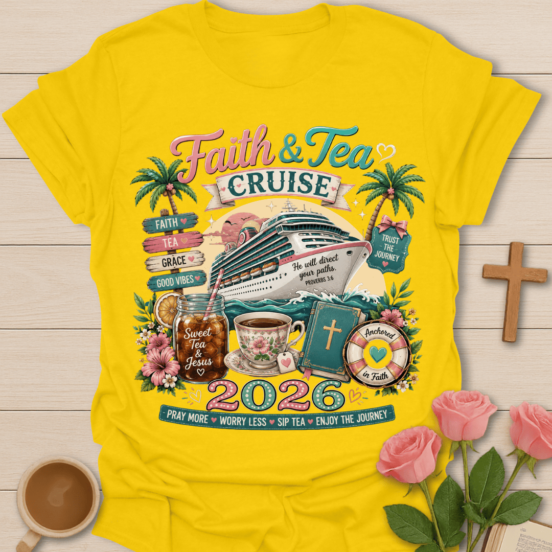 Faith Tea 2026 Cruise Vacation T-Shirt T-Shirt