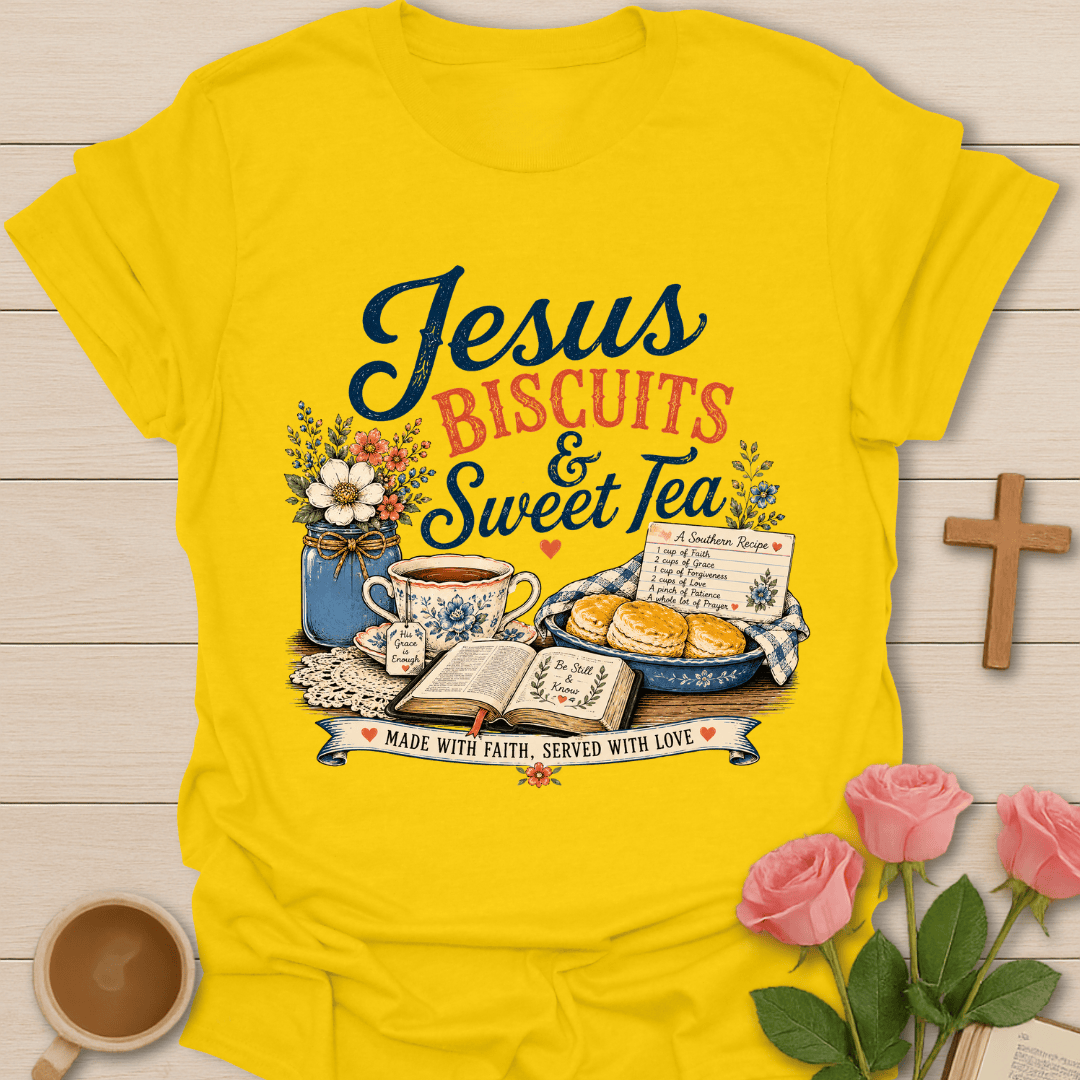 Jesus Biscuits & Sweet Tea T-Shirt T-Shirt