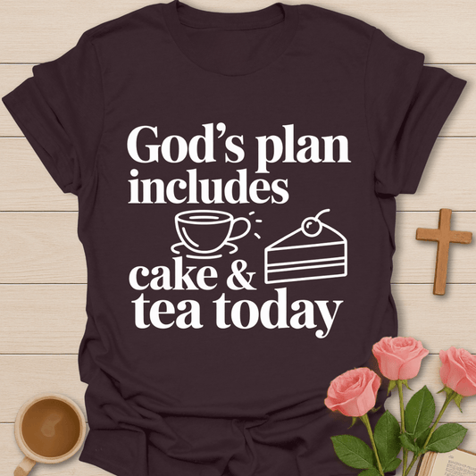 God’s Plan Tea & Cake T-Shirt T-Shirt