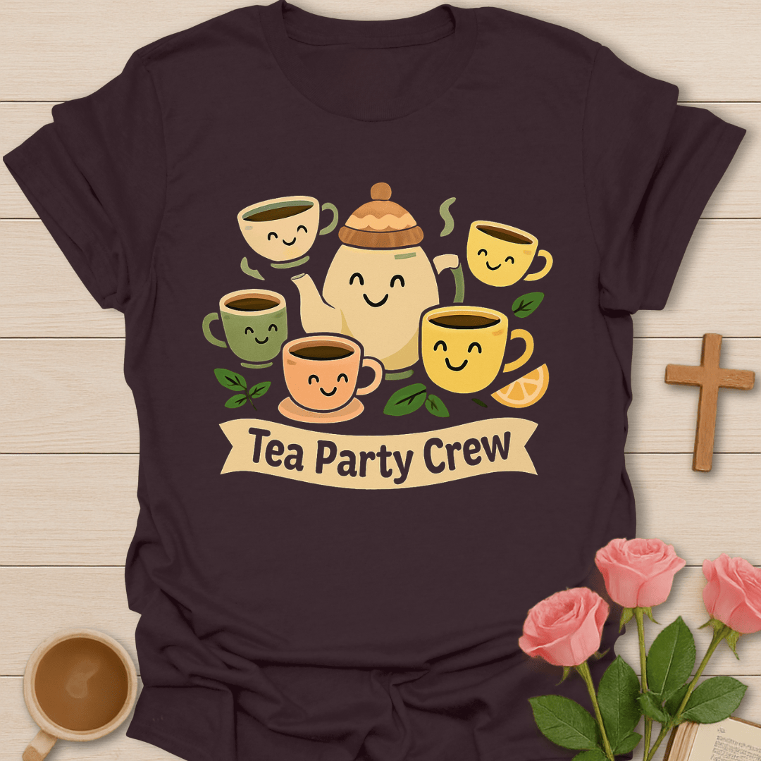 Tea Party Crew Cute Tea T-Shirt T-Shirt
