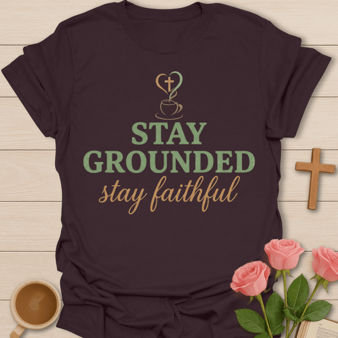 Stay Grounded Faithful Tea T-shirt T-Shirt