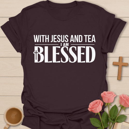 Blessed in Christ Tea T-Shirt T-Shirt