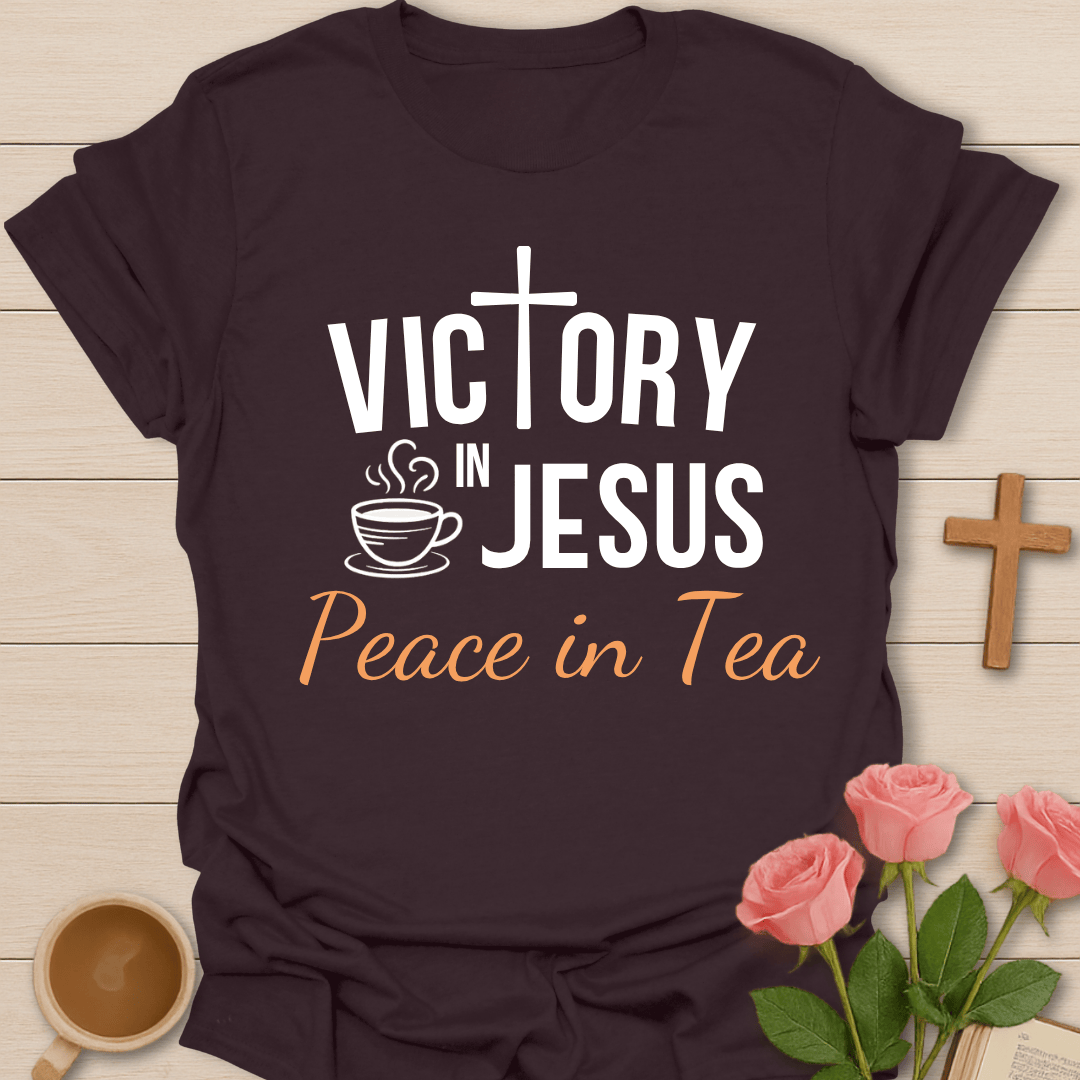 Jesus Victory Peace Tea T-Shirt T-Shirt
