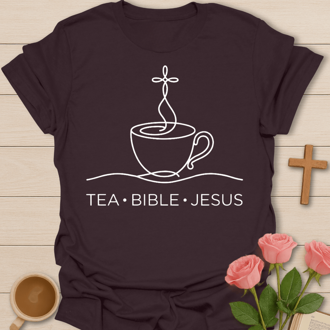 Tea Bible Jesus Faith T-Shirt T-Shirt