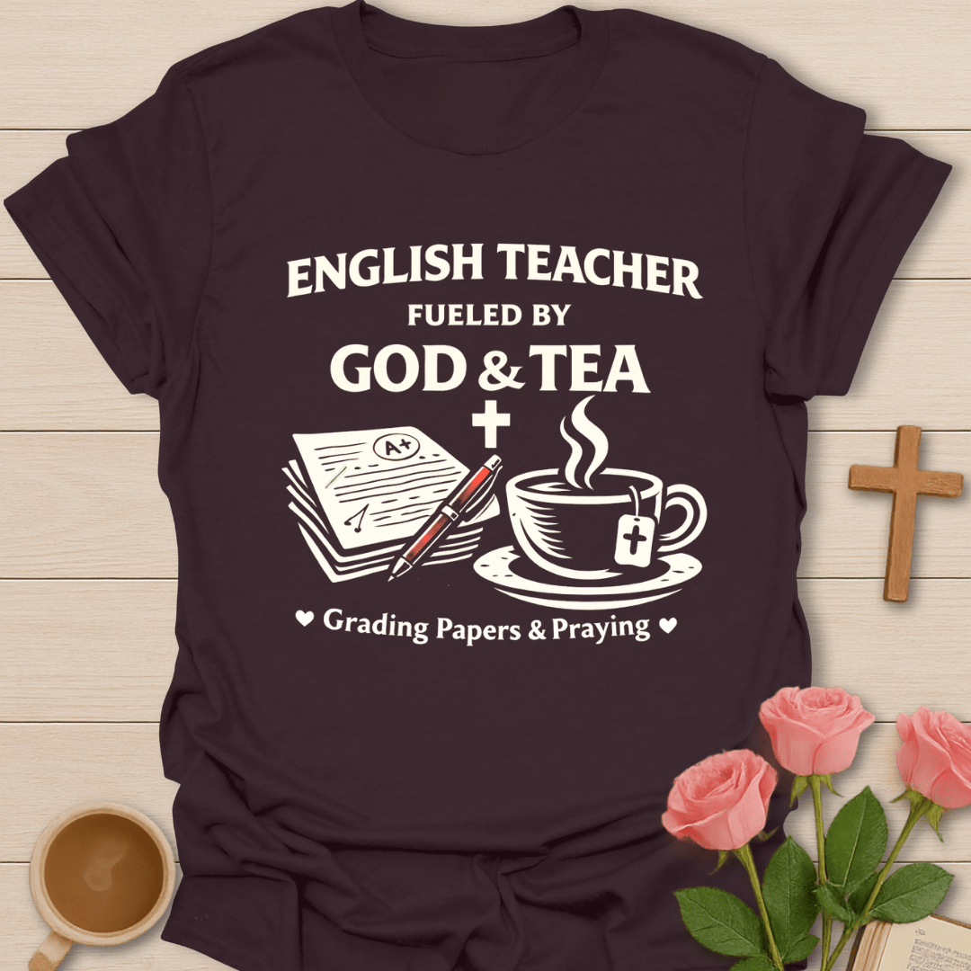 English Teacher Faith Tea T-Shirt T-Shirt