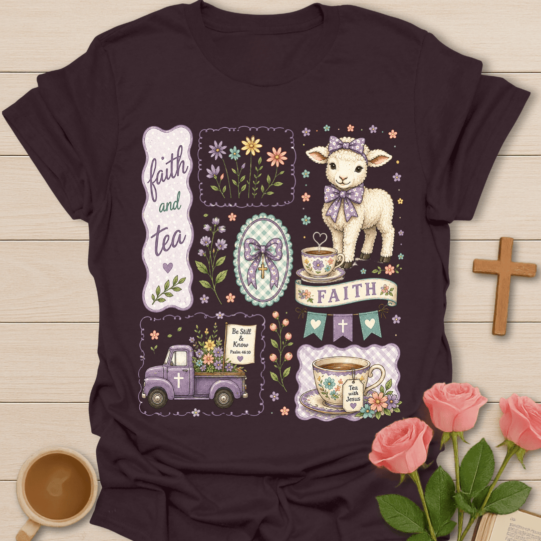Faith and Tea Cottagecore Shirt T-Shirt