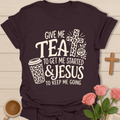 Tea and Jesus T-Shirt KozzyCo Christian and tea lover design