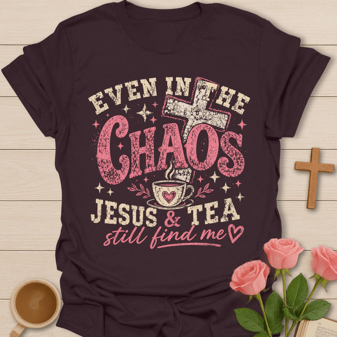 Jesus Finds Me Christian Tea T-Shirt KozzyCo Christian and tea lover design