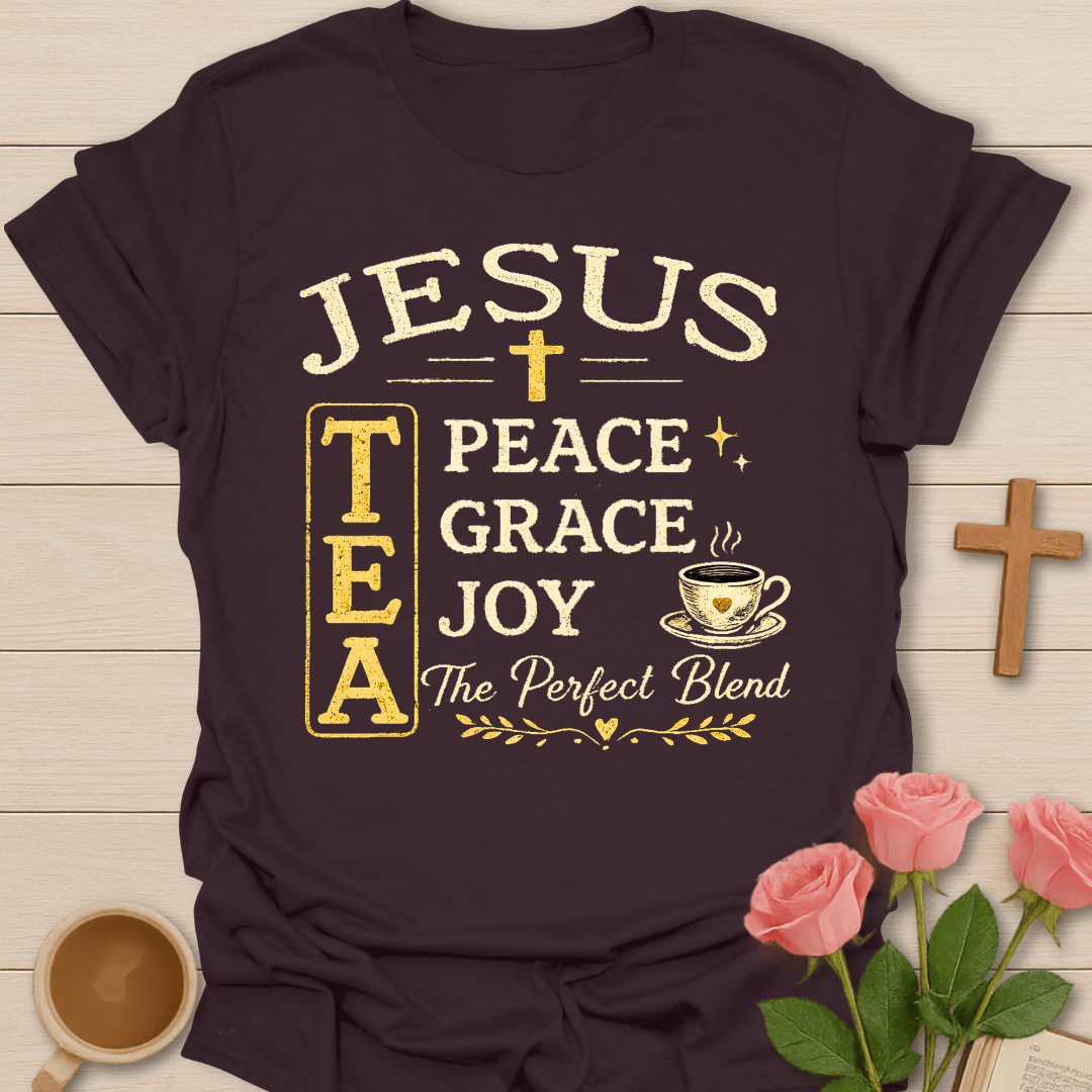 Jesus Tea Blend T-Shirt KozzyCo Christian and tea lover design