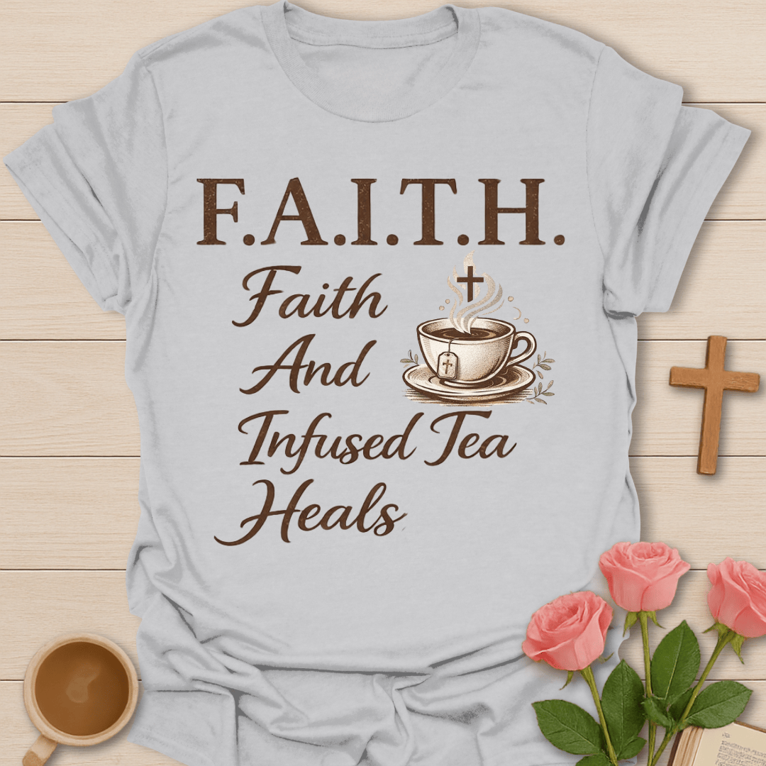 Faith Infused Tea Heals T-Shirt T-Shirt