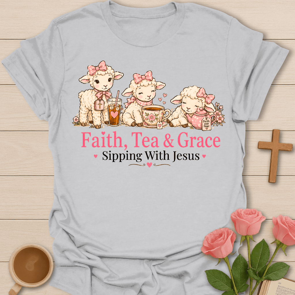 Faith Tea Grace Lamb T-Shirt T-Shirt