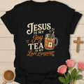 Jesus Is My Joy Christian t-shirt with faith-inspired lettering - Black