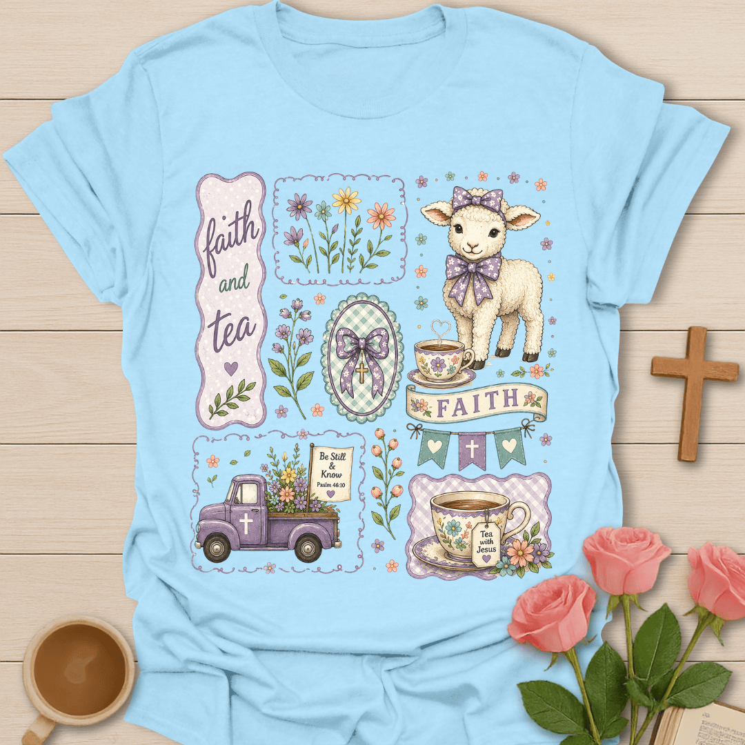 Faith and Tea Cottagecore Shirt T-Shirt