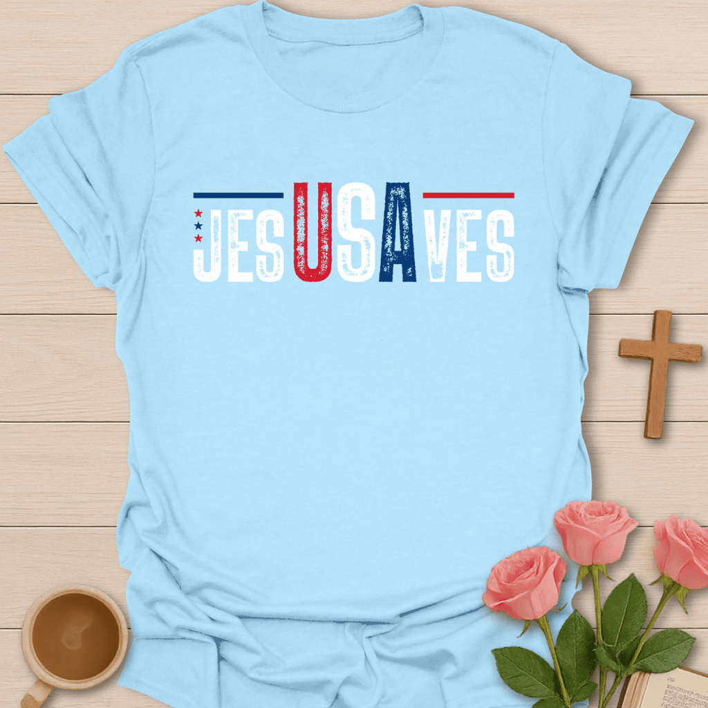 USA Jesus Saves T-Shirt T-Shirt