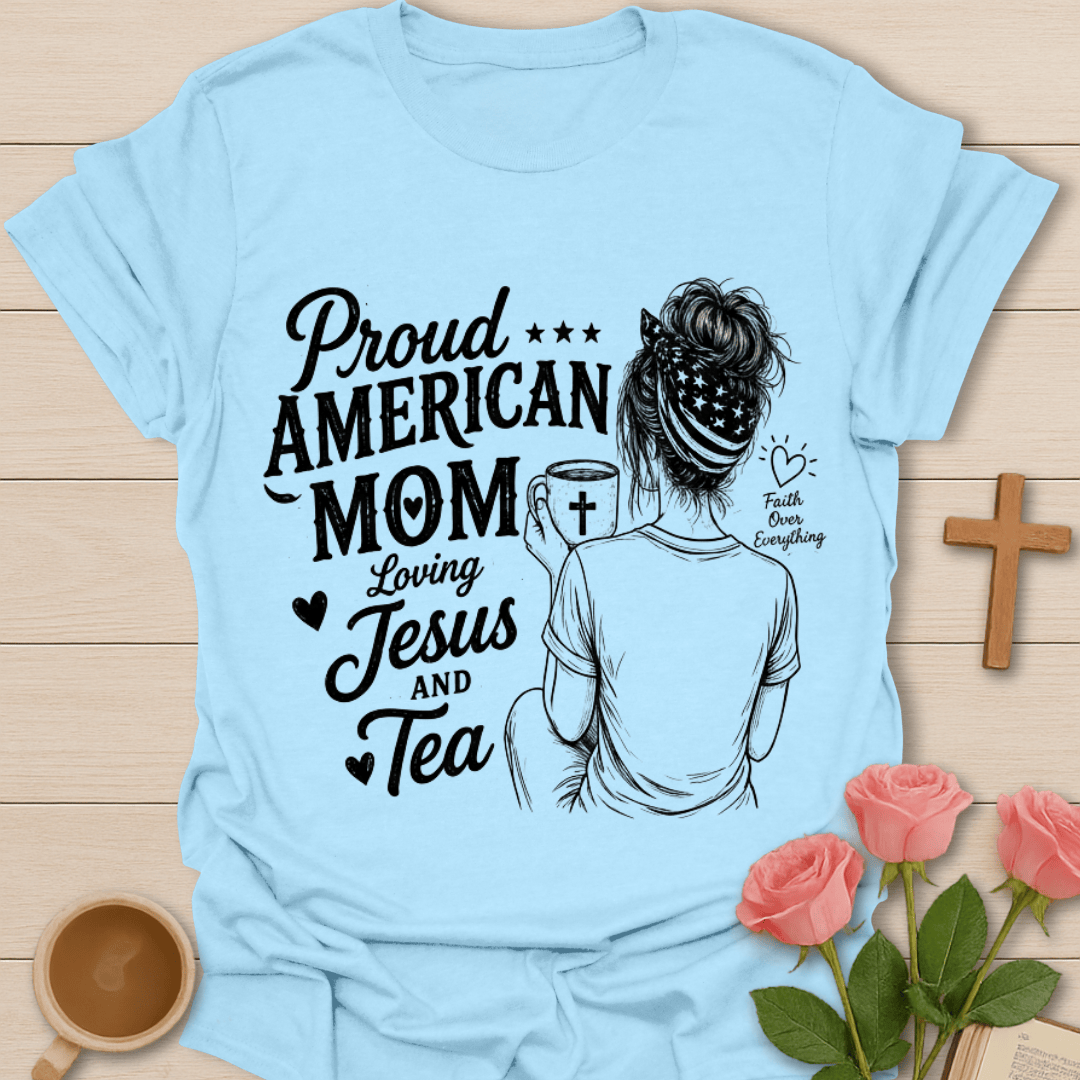 Proud American Mom T-Shirt T-Shirt