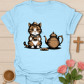 Tea Time Kitty T-Shirt T-Shirt