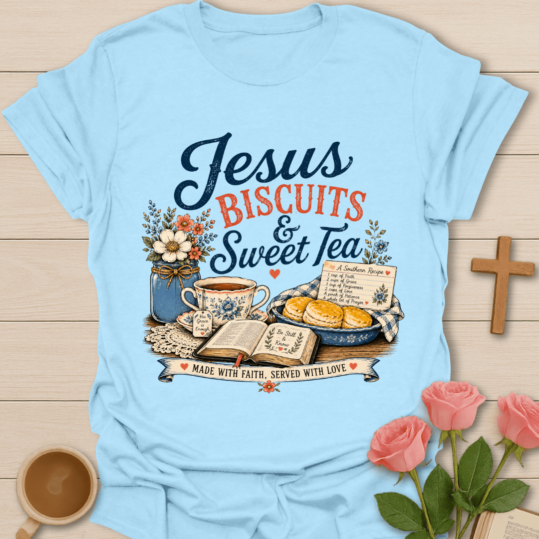Jesus Biscuits & Sweet Tea T-Shirt T-Shirt