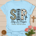 Stay In Prayer Tea T-Shirt KozzyCo Christian and tea lover design