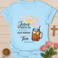 Mercies New Every Morning Tea Shirt KozzyCo Christian and tea lover design