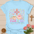 Faith & Tea Blessings T-Shirt KozzyCo Christian and tea lover design